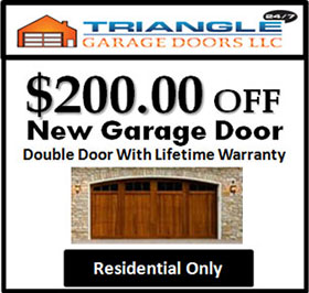 $200 off new garage door - double door